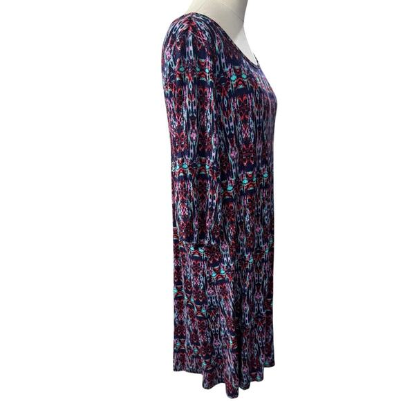 Market & Spruce MAEBY Abstract Long Sleeve Knit Dress NEW Size Medium - Picture 3 of 12